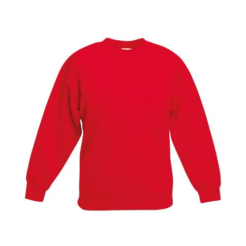 Fruit Of The Loom Kids Classic Set-In Sweatshirt Red